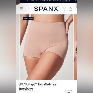 NWT- Spanx shape-extraordinary-boyshort- M